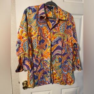 Colorful Paisley women’s shirt.